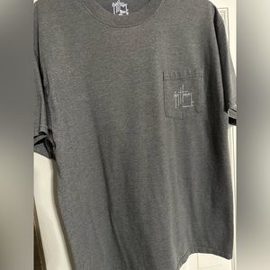 Mens Grey Guy Harvey Short Sleeve Tee Shirt